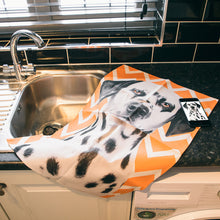 Load image into Gallery viewer, Your Dog Zig Zag Tea Towel