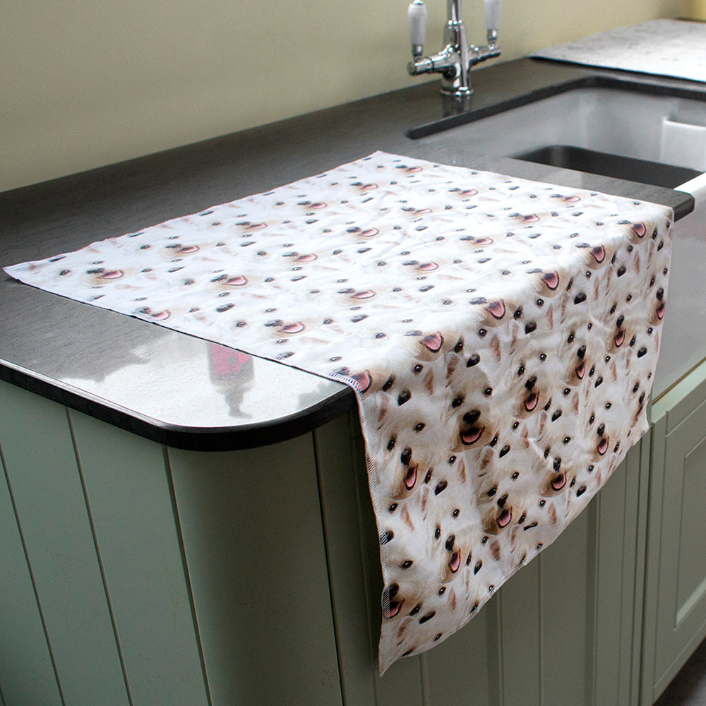 Dog Mash Tea Towel