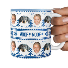 Load image into Gallery viewer, Woof Woof Christmas Dog Mug