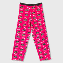 Load image into Gallery viewer, Ladies Pattern Lounge Bottoms With Dog Photo