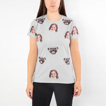 Load image into Gallery viewer, Dog &amp; Owner Ladies Grey T-Shirt