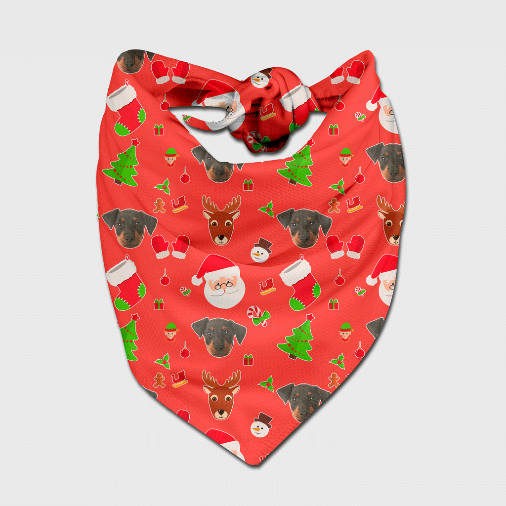 Christmas Reindeer Dog Bandana