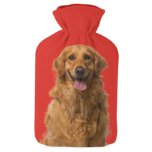 Load image into Gallery viewer, red personalised dog hot water bottle