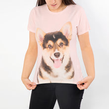 Load image into Gallery viewer, Personalised Dog Face Ladies T-Shirt