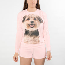 Load image into Gallery viewer, Personalised Dog Face Ladies Loungewear Short Set