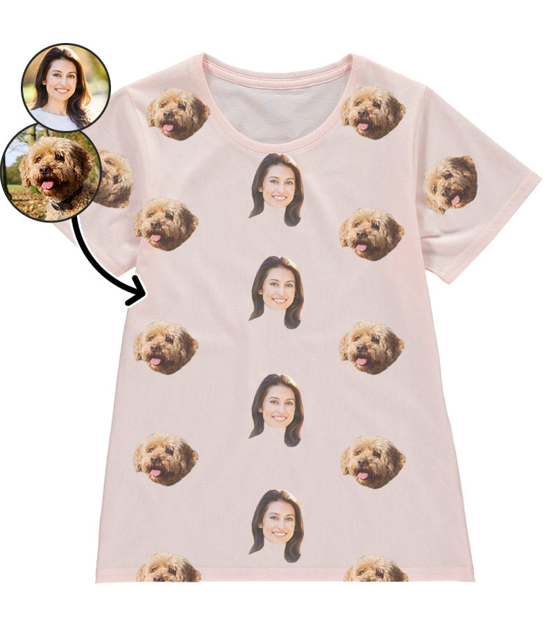 Dog & Owner Ladies Pink T-Shirt