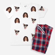 Load image into Gallery viewer, Women&#39;s Dog Pyjamas - Red Tartan Trouser Set