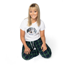 Load image into Gallery viewer, Your Dogs Face &amp; Name Womens Pyjamas