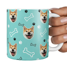 Load image into Gallery viewer, personalised dog mug with bone design