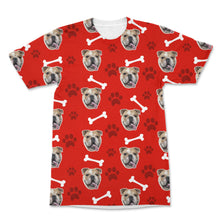 Load image into Gallery viewer, Your Dog Pattern All Over Unisex T-Shirt