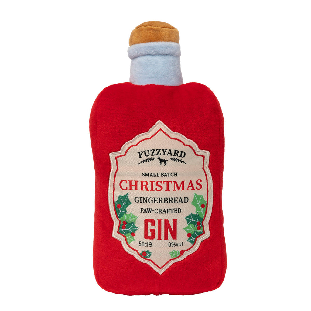 Christmas Gin Bottle Dog Toy