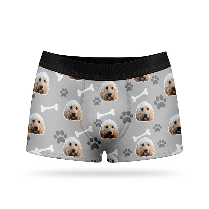 Custom Dog Photo On Boxers