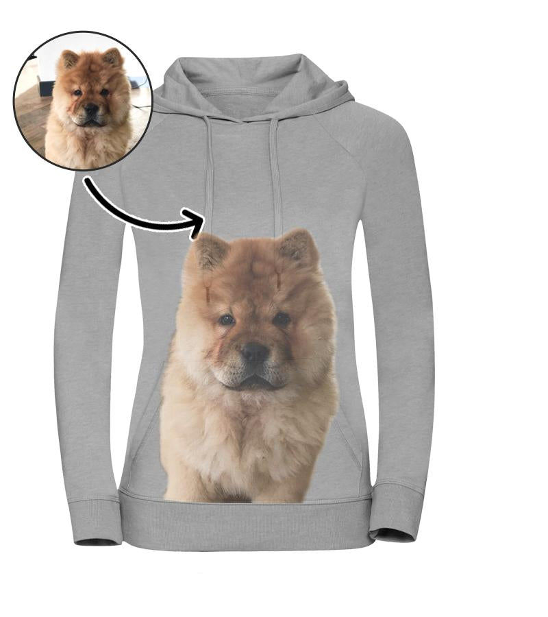 Dog Face Ladies Hoodie