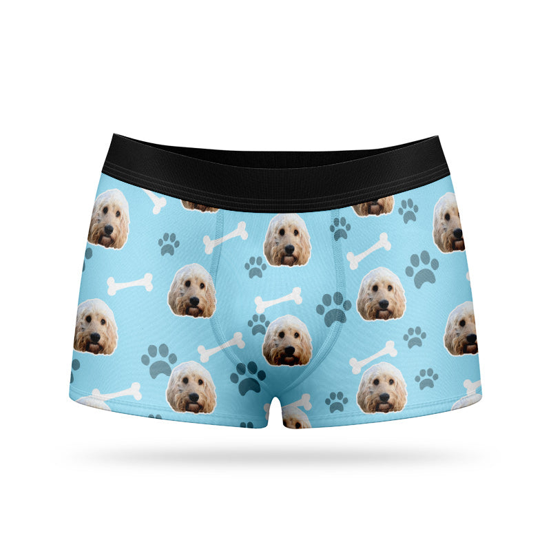 Custom Dog Face On Boxers