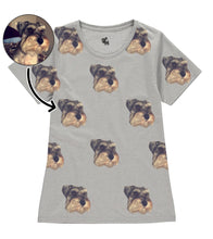 Load image into Gallery viewer, My Dogs Face On Ladies T-Shirt