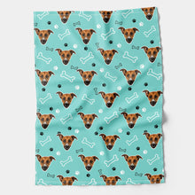 Load image into Gallery viewer, Turquoise Dogsy x Dogs Trust Tea Towel