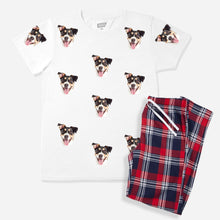 Load image into Gallery viewer, Women&#39;s Dog Pyjamas - Red Tartan Trouser Set